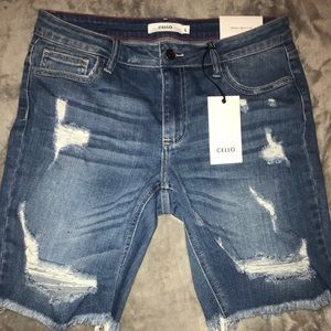 NWT CELLO Jean Bermuda Shorts !